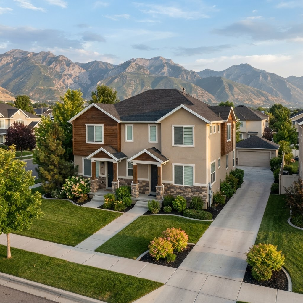 A well-kept Utah residential investment property with attractive landscaping