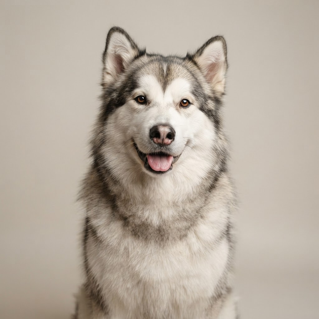 A friendly Alaskan Malamute