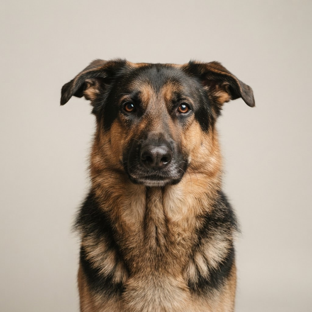 A friendly German Shepherd